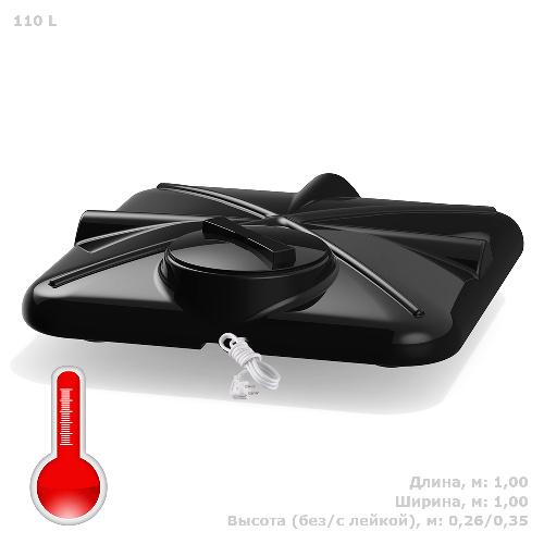 Бак для душа "РОСА" 110л (с тэном)