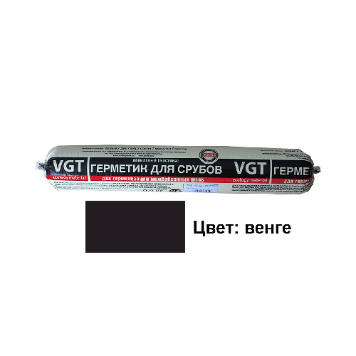 Акриловый герметик для срубов VGT, 0,9 кг, венге