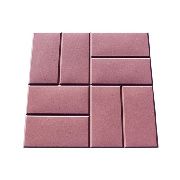 Плитка тротуарная 40x40x5 см цвет красный
