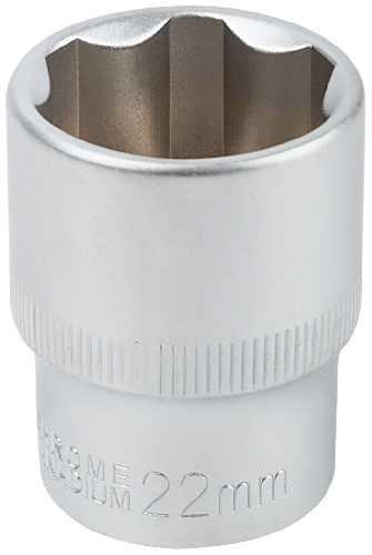 Головка 6-гранная CrV 1/2" 22 мм