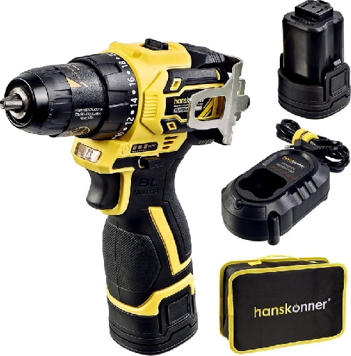 Дрель-шуруповерт аккумуляторная HANSKONNER HCD1645BLC
