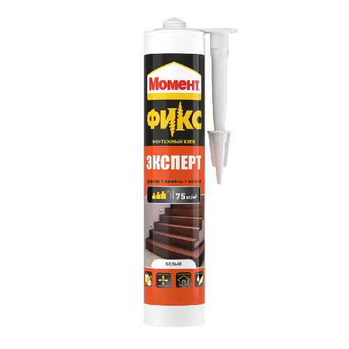 Клей монтажный Момент Фикс Эксперт, 380 г, белый