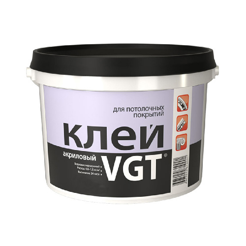 Клей для потолочной плитки и плинтусов VGT акриловый, 0,5 кг