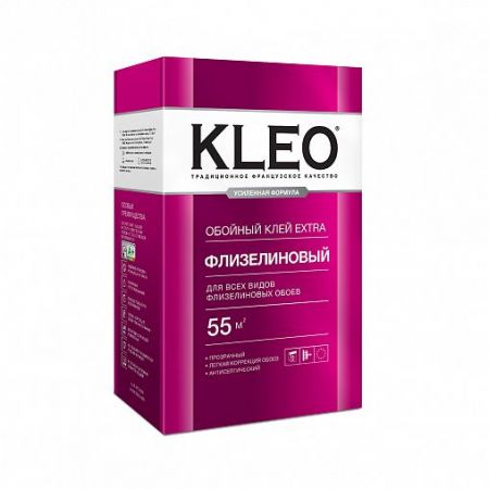 Клей для флизелиновых обоев Kleo Extra 55, 380 г купить в магазине стройматериалов Евсей Павловский Посад с доставкой по Московской области, в города Павловский Посад, Электросталь, Дрезна, Ликино-Дулево, Орехово-Зуево, Клей для флизелиновых обоев Kleo Extra 55, 380 г каталог стройматериалов евсейстрой, заказ Клей для флизелиновых обоев Kleo Extra 55, 380 г на сайте с доставкой 