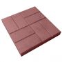 Купить тротуарную плитку 40x40x5 см, цвет красный 8 кирпичей на сайте строительного интернет магазина Евсей с доставкой по Московской области, в города Павловский Посад, Электросталь, Дрезна, Ликино-Дулево, Орехово-Зуево.