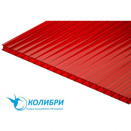 Купить поликарбонат 2100x6000x6 мм цвета красный на сайте стройматериалов ЕВСЕЙ с доставкой в Московской области