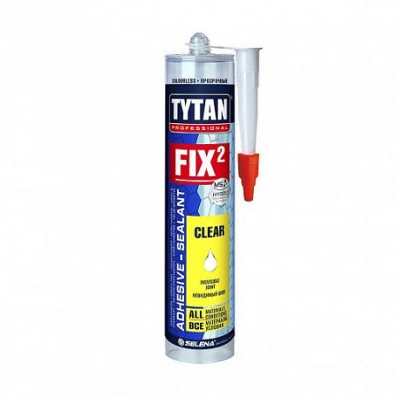 Клей монтажный Tytan Professional Fix² Instant Invisible, 290 мл, прозрачный купить в магазине стройматериалов Евсей Павловский Посад с доставкой по Московской области, в города Павловский Посад, Электросталь, Дрезна, Ликино-Дулево, Орехово-Зуево, Клей монтажный Tytan Professional Fix² Instant Invisible, 290 мл, прозрачный каталог стройматериалов евсейстрой, заказ Клей монтажный Tytan Professional Fix² Instant Invisible, 290 мл, прозрачный на сайте с доставкой 