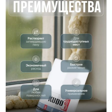 Очиститель затвердевшей монтажной пены Kudo Foam Remover 400 мл купить в магазине стройматериалов Евсей Павловский Посад с доставкой по Московской области, в города Павловский Посад, Электросталь, Дрезна, Ликино-Дулево, Орехово-Зуево, Очиститель затвердевшей монтажной пены Kudo Foam Remover 400 мл каталог стройматериалов евсейстрой, заказ Очиститель затвердевшей монтажной пены Kudo Foam Remover 400 мл на сайте с доставкой 