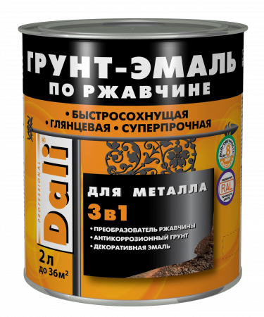 Грунт-эмаль по ржавчине 3в1 DALI Гладкая 2 л винно-красная купить в магазине стройматериалов Евсей Павловский Посад с доставкой по Московской области, в города Павловский Посад, Электросталь, Дрезна, Ликино-Дулево, Орехово-Зуево, Грунт-эмаль по ржавчине 3в1 DALI Гладкая 2 л винно-красная каталог стройматериалов евсейстрой, заказ Грунт-эмаль по ржавчине 3в1 DALI Гладкая 2 л винно-красная на сайте с доставкой 