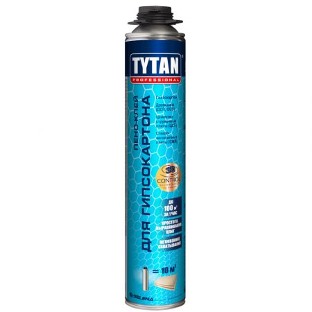 Клей-пена для гипсокартона TYTAN Professional 840 мл купить в магазине стройматериалов Евсей Павловский Посад с доставкой по Московской области, в города Павловский Посад, Электросталь, Дрезна, Ликино-Дулево, Орехово-Зуево, Клей-пена для гипсокартона TYTAN Professional 840 мл каталог стройматериалов евсейстрой, заказ Клей-пена для гипсокартона TYTAN Professional 840 мл на сайте с доставкой 