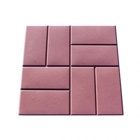 Купить тротуарную плитку 40x40x5 см, цвет красный 8 кирпичей на сайте строительного интернет магазина Евсей с доставкой по Московской области, в города Павловский Посад, Электросталь, Дрезна, Ликино-Дулево, Орехово-Зуево.