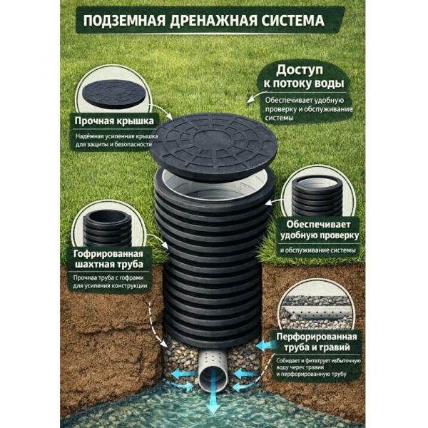 Люк дренажного колодца 315/395 мм купить в магазине стройматериалов Евсей Павловский Посад с доставкой по Московской области, в города Павловский Посад, Электросталь, Дрезна, Ликино-Дулево, Орехово-Зуево, Люк дренажного колодца 315/395 мм каталог стройматериалов евсейстрой, заказ Люк дренажного колодца 315/395 мм на сайте с доставкой 
