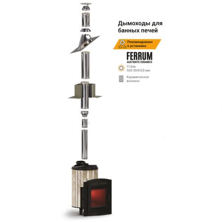 Сэндвич колено Ferrum d100/200 угол 90° нерж. купить в магазине стройматериалов Евсей Павловский Посад с доставкой по Московской области, в города Павловский Посад, Электросталь, Дрезна, Ликино-Дулево, Орехово-Зуево, Сэндвич колено Ferrum d100/200 угол 90° нерж. каталог стройматериалов евсейстрой, заказ Сэндвич колено Ferrum d100/200 угол 90° нерж. на сайте с доставкой 