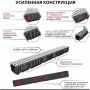 Комплект Gidrolica Лайт лоток водоотводный пластиковый с решеткой стальной оцинкованной (08066) купить в магазине стройматериалов Евсей Павловский Посад с доставкой по Московской области, в города Павловский Посад, Электросталь, Дрезна, Ликино-Дулево, Орехово-Зуево, Комплект Gidrolica Лайт лоток водоотводный пластиковый с решеткой стальной оцинкованной (08066) каталог стройматериалов евсейстрой, заказ Комплект Gidrolica Лайт лоток водоотводный пластиковый с решеткой стальной оцинкованной (08066) на сайте с доставкой 