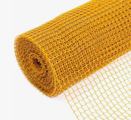 Сетка пластиковая садовая 1x20м 15x15 желтая купить в магазине стройматериалов Евсей Павловский Посад с доставкой по Московской области, в города Павловский Посад, Электросталь, Дрезна, Ликино-Дулево, Орехово-Зуево, Сетка пластиковая садовая 1x20м 15x15 желтая каталог стройматериалов евсейстрой, заказ Сетка пластиковая садовая 1x20м 15x15 желтая на сайте с доставкой 