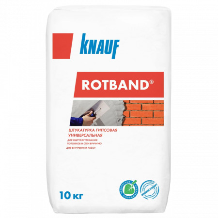 Купить гипсовую штукатурку ROTBAND Knauf 30 кг на сайте интернет-магазина Евсей с доставкой по Московской области, в города Павловский Посад, Электросталь, Дрезна, Ликино-Дулево, Орехово-Зуево.
