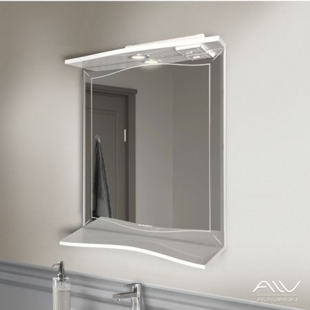 Зеркало Alavann Monaco 60 см с подсветкой купить в магазине стройматериалов Евсей Павловский Посад с доставкой по Московской области, в города Павловский Посад, Электросталь, Дрезна, Ликино-Дулево, Орехово-Зуево, Зеркало Alavann Monaco 60 см с подсветкой каталог стройматериалов евсейстрой, заказ Зеркало Alavann Monaco 60 см с подсветкой на сайте с доставкой 