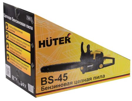 Бензопила Huter BS-45 купить в магазине стройматериалов Евсей Павловский Посад с доставкой по Московской области, в города Павловский Посад, Электросталь, Дрезна, Ликино-Дулево, Орехово-Зуево, Бензопила Huter BS-45 каталог стройматериалов евсейстрой, заказ Бензопила Huter BS-45 на сайте с доставкой 