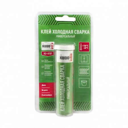 Клей холодная сварка универсальный Kudo KU-H101, 60 г купить в магазине стройматериалов Евсей Павловский Посад с доставкой по Московской области, в города Павловский Посад, Электросталь, Дрезна, Ликино-Дулево, Орехово-Зуево, Клей холодная сварка универсальный Kudo KU-H101, 60 г каталог стройматериалов евсейстрой, заказ Клей холодная сварка универсальный Kudo KU-H101, 60 г на сайте с доставкой 