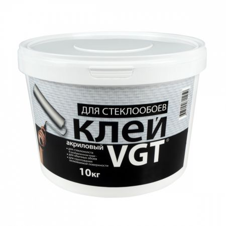 Клей для стеклообоев VGT готовый, 10 кг купить в магазине стройматериалов Евсей Павловский Посад с доставкой по Московской области, в города Павловский Посад, Электросталь, Дрезна, Ликино-Дулево, Орехово-Зуево, Клей для стеклообоев VGT готовый, 10 кг каталог стройматериалов евсейстрой, заказ Клей для стеклообоев VGT готовый, 10 кг на сайте с доставкой 