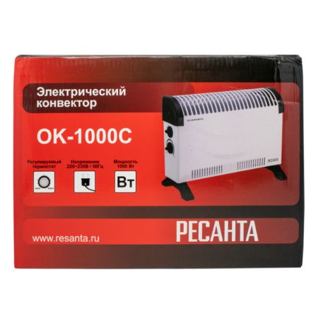 Обогреватель конвектор электрический РЕСАНТА ОК-1000С 1000 Вт купить в магазине стройматериалов Евсей Павловский Посад с доставкой по Московской области, в города Павловский Посад, Электросталь, Дрезна, Ликино-Дулево, Орехово-Зуево, Обогреватель конвектор электрический РЕСАНТА ОК-1000С 1000 Вт каталог стройматериалов евсейстрой, заказ Обогреватель конвектор электрический РЕСАНТА ОК-1000С 1000 Вт на сайте с доставкой 