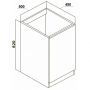 Тумба под мойку подстолье 50x50 с дном Бук купить в магазине стройматериалов Евсей Павловский Посад с доставкой по Московской области, в города Павловский Посад, Электросталь, Дрезна, Ликино-Дулево, Орехово-Зуево, Тумба под мойку подстолье 50x50 с дном Бук каталог стройматериалов евсейстрой, заказ Тумба под мойку подстолье 50x50 с дном Бук на сайте с доставкой 
