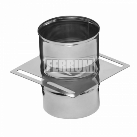 Ferrum площадка монтажная одностенная для дымохода нерж. ф130 (0,8мм) (№3) купить в магазине стройматериалов Евсей Павловский Посад с доставкой по Московской области, в города Павловский Посад, Электросталь, Дрезна, Ликино-Дулево, Орехово-Зуево, Ferrum площадка монтажная одностенная для дымохода нерж. ф130 (0,8мм) (№3) каталог стройматериалов евсейстрой, заказ Ferrum площадка монтажная одностенная для дымохода нерж. ф130 (0,8мм) (№3) на сайте с доставкой 