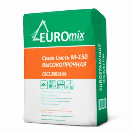 Сухая смесь универсальная EUROmix М150 40 кг купить в магазине стройматериалов Евсей Павловский Посад с доставкой по Московской области, в города Павловский Посад, Электросталь, Дрезна, Ликино-Дулево, Орехово-Зуево, Сухая смесь универсальная EUROmix М150 40 кг каталог стройматериалов евсейстрой, заказ Сухая смесь универсальная EUROmix М150 40 кг на сайте с доставкой 